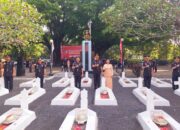Peringati Hari Pengayoman Ke 79, Jajaran Lapas Cilegon Ikuti Ziarah dan Tabur Bunga TMP Taruna Tangerang