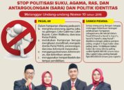 Bawaslu Cilegon Ajak Warga Tolak Politisasi SARA dan Politik Identitas