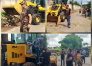 LSM BMPP Lakukan Program Sosial Jum’at Bersih sepanjang jalan Di Lingkungan Perumahan Villa Metro