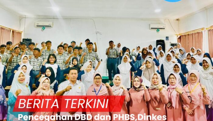Pencegahan DBD dan PHBS,Dinkes cilegon Lakukan Gerakan Aksi Bergizi , GERMAS di Sekolah SMAN.3 Kota Cilegon