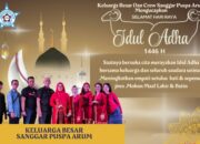 SEGENAP KELUARGA BESAR SANGGAR PUSPA ARUM KOTA CILEGON MENGUCAPKAN SELAMAT HARI RAYA IDHUL ADHA 1446 H,MINAL AIDZIN WAL FAIDZIN MOHON MAAF LAHIR DAN BATIN